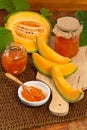 Cantaloupe Melon Jam or Compote Royalty Free Stock Photo