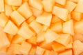 Cantaloupe melon pieces background Royalty Free Stock Photo