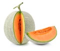 Cantaloupe melon slices Royalty Free Stock Photo