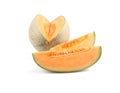 Cantaloupe melon slices Royalty Free Stock Photo