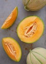 Cantaloupe melons Royalty Free Stock Photo