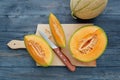 Cantaloupe melons Royalty Free Stock Photo