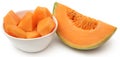 Cantaloupe or rockmelon Royalty Free Stock Photo
