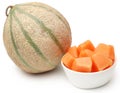 Cantaloupe or rockmelon Royalty Free Stock Photo