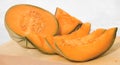 Cantaloupe slices Royalty Free Stock Photo