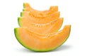 Cantaloupe slices Royalty Free Stock Photo