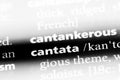 cantata Royalty Free Stock Photo
