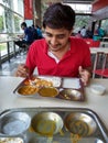 Canteen food Image with empty plate