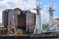 Cantelever bridge to a glass building at Salford dock area in Manchester UK Royalty Free Stock Photo