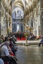 Youth choir performance at Canterbury Cathedral, UK