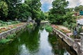 River Stour in Westgate Gardens, Canterbury, Kent, England, UK