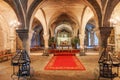 Altar of the crypt of Canterbury Cathedral, built in 1100, lies under the Choir. The Canterbury Royalty Free Stock Photo