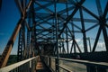 cantilever bridge in Quebec city - oct 2022 Royalty Free Stock Photo