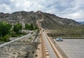 The Cantilever Great Wall in Jiayuguan City Royalty Free Stock Photo