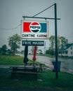 Cantine Karine vintage sign, PaspÃÂ©biac, QuÃÂ©bec, Canada