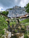 Refreshing green summer landscape outside St Beatus cave.