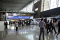 Canton Fair visitors in main hallway