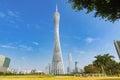 Canton tower Guangzhou city skyline China