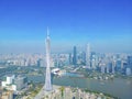Canton Tower with Zhujiang New Town as background
