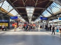 View inside Zurich Main station.