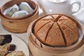 Dim Sum Sponge Cake Royalty Free Stock Photo