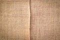 Canvas background. Linen Natural organic beige Backdrop. Woven Material brown texture Royalty Free Stock Photo