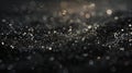 A canvas of black is transformed into a magical universe with a sprinkle of glitter dus Royalty Free Stock Photo