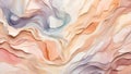 Canvas of Cascades: Watercolor Sandstone Fantasy. AI generate