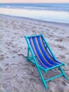 Canvas chair on the beach