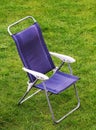 Canvas chair on grass