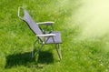 Canvas chair with shadow Royalty Free Stock Photo