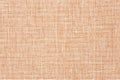 Canvas cloth, burlap, rustic home decor. Natural jute hessian, texture. Linen fabric pattern. Abstract light brown textile Royalty Free Stock Photo