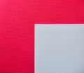 White primed canvas on pink background