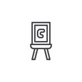 Canvas outline icon Royalty Free Stock Photo