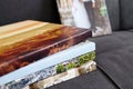 Canvas prints. Photo printed on canvas with gallery wrapping on stretcher bar Royalty Free Stock Photo