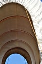 Canvas and ribs of covered wagon Royalty Free Stock Photo