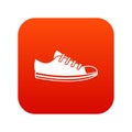 Canvas sneaker icon digital red