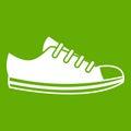 Canvas sneaker icon green