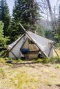 Colorado Weminuche Wilderness Elk Camp Tent Royalty Free Stock Photo