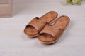 Cany slippers Royalty Free Stock Photo