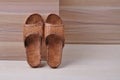 Cany slippers Royalty Free Stock Photo