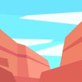 Low poly mesa canyon Royalty Free Stock Photo