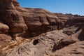 Canyon in archaeological site Madain Saleh Saudi Arabia Royalty Free Stock Photo