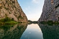 Canyon of Cetina River near Omis Royalty Free Stock Photo