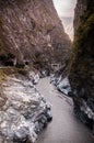 Canyon cliff, River and mountain at Toroko Gorge, Hualien, Taiwan