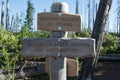 Canyon Creek Meadow Trail Sign