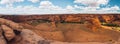 Canyon de Chelly National Monument, Arizona. Fall Trip, Panorama, Beautiful Cloudy Sky Background Royalty Free Stock Photo