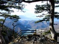 Landscape of canyon of Drina River in Serbia