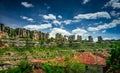 Canyon Ebro river.Orbaneja del Castillo. Royalty Free Stock Photo