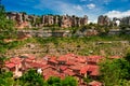 Canyon Ebro river.Orbaneja del Castillo. Royalty Free Stock Photo